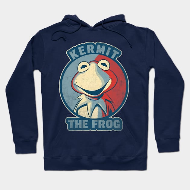 Muppets Kermit The Frog - Vintage Hoodie by BeeFest